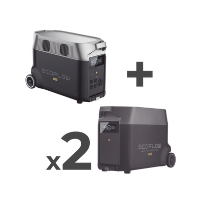 [DLTPRO2BP] Estación de Energía Portátil DELTA PRO 3600Wh Litio LFP / 5 AC 3600W (7200W Pico) / 2 USB-C 200W / Capacidad para Aumentar Respaldo / Cargador de Coche 10A a 12.6V / Conectividad WiFi y Bluetooth (App) / Carga Solar 1600W Ma