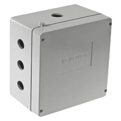[JB-0549-31] Caja de Unión de Aluminio con 3 salidas de 3/4" / 3 Orificios en la parte inferior.