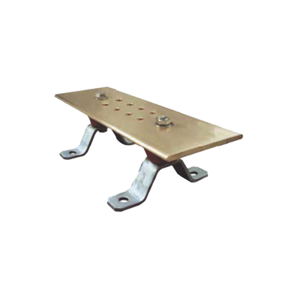 [TG-BTB-E10] Barra para Unión de Cobre, medidas  20 x 10.16 x 0.64 cm., con Aisladores