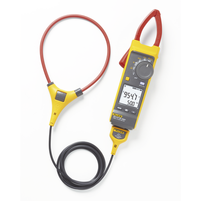 [FLUKE-393FC/CAL] Pinza Amperimétrica de Corriente CC/CA de Verdadero Valor Eficaz con iFlex CAT III 1500 V. Ideal para Sistemas Solares, Eólicos, Baterías, Inversor, etc. Con Certificado de Calibración