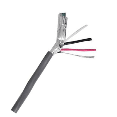 [9223] Cable Multiconductor CMR Shielded 3C/18 AWG / Blindaje Cinta Maylar Aluminizada + Dren / Cubierta PVC Riser Antiflama / 300V / 105°C / UL 444 y UL 1666 / Para Control de Acceso y Comunicaciones