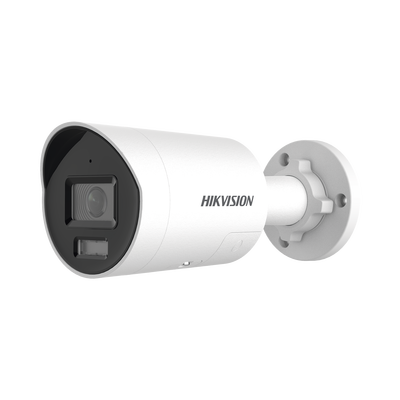 [DS-2CD2087G3-LI2UY/SRB] [Dual Light + ColorVu 3.0 + HikAI] Bala IP 8 Megapixel / Lente 2.8 mm / 40 mts IR + Luz Blanca / 2 Microfonos Integrados / Exterior IP67 / Estrobo Azul y Rojo / WDR 130 dB / ACUSENSE 3.0 / Metal / NEMA 4X / ACUSEEK