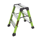 Escalera Plegable 2 Peldaños de Fibra de Vidrio / Tamaño 66 cm ( 2' 2").