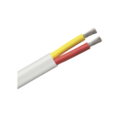 [B7W62T-20-500] Rollo de cable plano grado marino calibre 6, de 2 conductores (rojo y amarillo) de 500 pies (152.4 m).