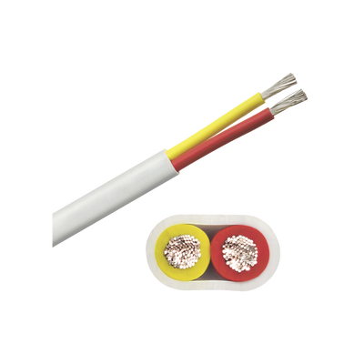 Rollo de cable plano grado marino calibre 10, de 2 conductores (rojo y amarillo) de 500 pies (152.4 m).