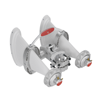 [AH90WB4X4SMA] Antena Sectorial Asimétrica de 90° 4900 - 7125 MHz, 15 dBi con soporte mejorado, listas para TwisPort sin pérdida