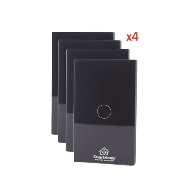 [SH411W4K] (Wifi) KIT 4 apagadores inteligentes Wifi compatibles con Alexa y GoogleHome