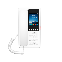 Teléfono IP Hotelero Wi-Fi 6 / Pantalla IPS 3.5" 320x480 / 2 Líneas SIP / 5 Teclas Programables / Puerto USB-A / PoE 802.3af / Audio HD / Diseño Blanco
