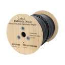 Cable Fotovoltaico Negro / Cobre Estañado / 6 mm² (10 AWG) / 2000V / Rollo de 500 m / / UL 4703 y TUV