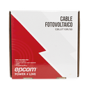 Cable Fotovoltaico Rojo / Cobre Estañado / 6 mm² (10 AWG) / 2000V / Rollo 50m / UL 4703 y TUV