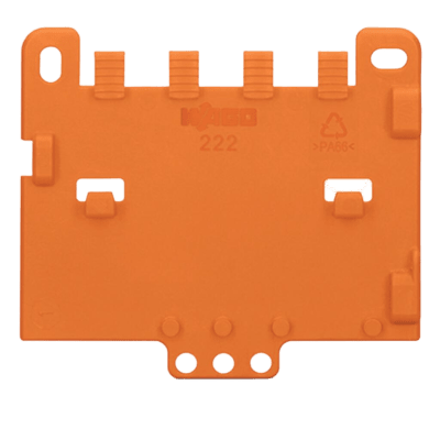 [222-505] Placa de Retención de Cables / Para Portadores de Montaje / Serie 221 y 222 / Snap-in / 4 mm Ancho / 5.6 g Peso
