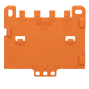 Placa de Retención de Cables / Para Portadores de Montaje / Serie 221 y 222 / Snap-in / 4 mm Ancho / 5.6 g Peso