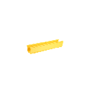 Canaleta FiberRunner™ 4X4, de PVC Rígido, Color Amarillo, 3 m de Largo