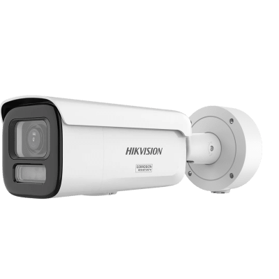 [DS-2CD2647G3-LIZSY] [Dual Light + ColorVu 3.0 + HikAI] Bala IP 4 Megapixel / Lente Mot. 2.8 a 12 mm / 60 mts IR + Luz Blanca / Exterior IP67 / WDR 130 dB / ACUSENSE 3.0 / Microfono Integrado / Metal / NEMA 4X / ACUSEEK