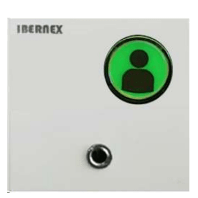 [NX0591G] Módulo de 1 botón para empotrar con conexión Jack para pulsadores de cama NX0881 CON LECTOR RFID y señalización acustica
