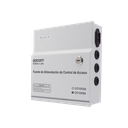 Fuente de Poder / 1 Salida 11-15 Vcc /  5 A / Temporizador Integrado / Con Capacidad de Batería de Respaldo / Requiere Batería / Aplicaciones en sistemas de control de Acceso