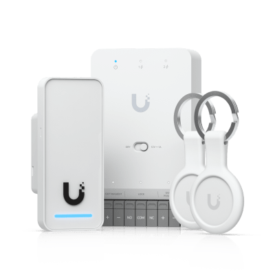 [UA-G3-SK] Kit de Inicio UniFi Access G3 / Gestión de Accesos para Puertas / Lectores y Teclados NFC / PoE++ / Certificaciones CE, FCC, IC, UL