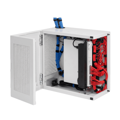 [DBL482412G] Gabinete de Pared L-Box 12U / Acero 1.9 mm / 1219 x 610 x 313 mm / Puerta L 120° / RAL 7035 / Rack 19"