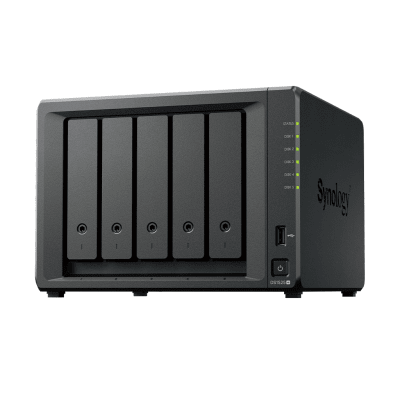 [DS1525+] NAS DiskStation DS1525+ | 5 Bahías | Expansión hasta 15 Bahías | 2 Puertos 2.5GbE | Soporte 10GbE | Almacenamiento en Caché SSD | Hasta 300 TB de Capacidad | Compatible con Virtualización y Vigilancia.