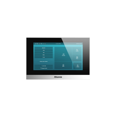 [C313WB] Monitor Color Plata Linux / Pantalla Touch de 7 Pulgadas / SIP / POE / WIFI / Compatible con Frentes de Calle Akuvox