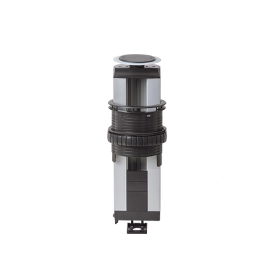[SM-TORR4M] Teleblock Simon K45 para Voz, Datos, Multimedia o Contactos Eléctricos / Capacidad para 4 Módulos K45 / Apertura Manual con Tapa Abatible / Instalación en Mobiliario de Oficina o Comercial / (KTL204CY)