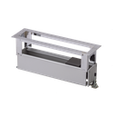 Caja Para Instalación en Escritorio para Voz, Datos o Contactos Eléctricos / Capacidad para 4 Módulos / Salida de Cables Posterior / Los Módulos se Adquieren Aparte / (KFC134/14CY)