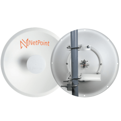 [NPPROUW] 1 Antena Direccional Dual-Polaridad Alto Rendimiento / diámetro  de 39.6 cm / 4.9-7.2 GHz / Ganancia 27 dBi / SLANT de 45 ° o 90 °  / Conector N-Hembra / Montaje, jumpers y radomo incluidos.