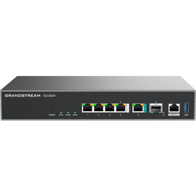 [GCC6020] Dispositivo de Convergencia de Redes GCC6020 / Router VPN / Firewall de Próxima Generación / IP PBX / Switch de Red / 4 Puertos Gigabit Ethernet / 1 Puerto SFP+ 10 Gigabit / 1 Puerto 2.5 Gigabit / Administración en la Nube GDMS / Mont