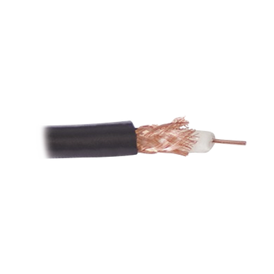 [RG59USYSCOB] ( Precio Por Metro ) Cable RG59, Conductor Central De Alambre De Cobre Calibre 20, Blindado De Malla Trenzada De Cobre 80%, Aislante De Polietileno Sólido. Hasta Agotar Existencias