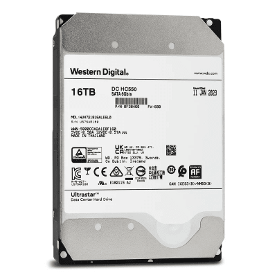 [WUH721816ALE6L0] Disco Duro Enterprise 16 TB / Wester Digital (WD) / Serie Ultrastar / Recomendado para Data Center y NVRs de Alta Capacidad / Alto Performace