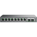 Switch L2 Lite Administrable de 10 Puertos / 8 Puertos Ethernet 2.5 Gigabits / 2 Puertos SFP+ 10 Gigabits / VLAN / QoS / Montaje en Escritorio o Pared / Compatible con GDMS