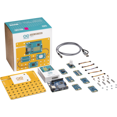 [AKX-00069] Kit Arduino Plug and Make / UNO R4 WiFi 48 MHz / 7 Modulino Nodes I2C Qwiic / Cloud IoT / Educación Maker / Solder-Free