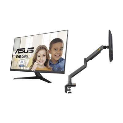 [G45VY279HEK] Kit de Montaje de Escritorio Articulado + Monitor Profesional Ultra Delgado 27” Full HD
