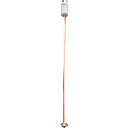 Electrodo Puesta a Tierra 20A / Cobre Electrolítico / Filtro Autoconectable / Compuesto 6 kg / 114 cm (44.9 in)