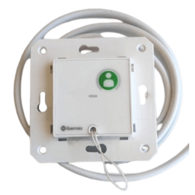 [NX0067/C] Módulo Asistencial de Empotrar IP67 / Material ABS Antimicrobiano / Botón Cancelación / Indicador Luminoso de Alarma y Presencia / RS485 / Compatible Cajas Europeas y Americanas