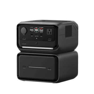 [EFR3MAXPL] EcoFlow River 3 | Estación de Energía Portátil 858Wh Litio LFP / 2 AC 300 W (Max. 550W) / 1 USB-C 100W / 2 USB -A 12W / Cargador de Coche 8A a 12 o 24V / Conectividad WiFi y Bluetooth (App) / Carga Solar 110W Max.