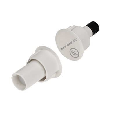 [SM4104TQ/W] Contactos Magnéticos de Montaje Superficial / Ideal Para Puertas y Ventanas de Acero / Terminales Chapados En Oro / SPST (N.O.) / Circuito Cerrado / Imán Neodimio / 1" Brecha / Plástico ABS