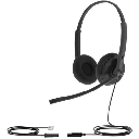 Diadema Alámbrica YHS34 Dual de Yealink QD a RJ9 con Almohadillas de Esponja