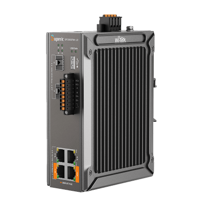 [SP3006FM-L2] Switch Industrial Administrable / Gigabit con 2 Puertos PoE bt / 2 Puertos PoE af/at / 2 SFP Gigabit / Soporta RS485 / Presuepuesto PoE 128W