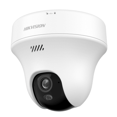 [DS-2CFWQ5] Turret PT IP 5 Megapixel (3K) Megapixel / Lente 2.8 mm / Dual Light (10 mts IR + 10 mts Luz Blanca) / Wi-Fi 6 / Interior / ACUSENSE / dWDR  / H.265 / Audio Bidireccional (Micrófono y Bocina) / 5 VCD