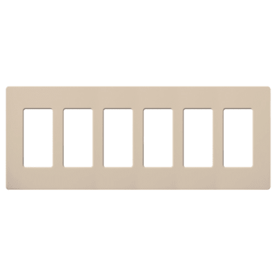 [SC6TP] Placa 6 espacios pata dimmer o apagadores Lutron