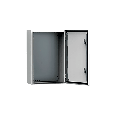[MAS0252015R5] Gabinete de Uso Exterior MAS 500 x 400 x 260 mm NEMA 4/12/13; IP66; IK10 de Acero Dulce 1.5 mm con Platina de Montaje Incluida Color Gris Claro