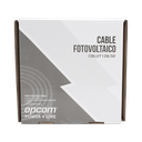 Cable Fotovoltaico Negro / Cobre Estañado / 4 mm² (12 AWG) / 2000V / Rollo de 50 m / / UL 4703 y TUV