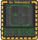 Display LED para Control de Velocidad Exterior / Distancia Visible de 100 m / LED de Alta Luminosidad y Bajo Consumo / Visualización de Velocidad con Código de Colores / IP66 / Conectividad Wi-Fi y Ethernet / Compatible con TCP/IP, HTTP, DHC