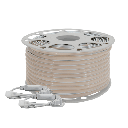 Manguera LED Luminosa Blanca de Resina Transparente y Flexible / Para uso Interior o Exterior / Carrete de 50 m/ 110V CA  4.2 A/ 500 W Potencia / T.C.C. 6500 K.