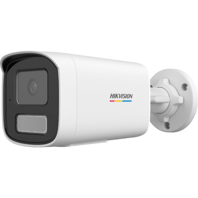 [DS-2CD1T27G3-LIUF] [ColorVu 3.0 + MD 3.0] Bala IP 2 Megapixel / Lente 4 mm / 50 mts IR + 50 mts Luz Blanca / Micrófono Integrado / Motion Detection 3.0 / Exterior IP67 / dWDR / PoE / Micro SD