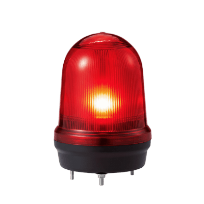 [MFL125-012024-R] LED con patrones fijo/intermitente, estroboscópico y simulación rotatorio, Color Rojo de 12-24 VCD
