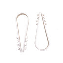 Bolsa con 100 clips sujetadores de plástico para cables de 19 a 25 mm. Ideales para instalaciones en pared, brindan sujeción firme y segura.