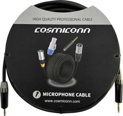 [CMC220AS-TP-TP-5-BG1] Cable 3.5mm a 3.5mm, conectores color negro MTP3C-BG, length 5m
