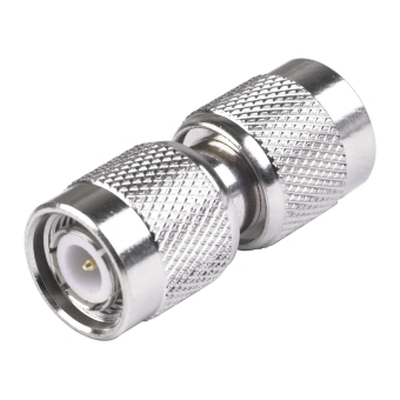 [RFT-1224] Adaptador Barril, de Conector TNC Macho a TNC Macho, Níquel/ Oro/ Teflón.
